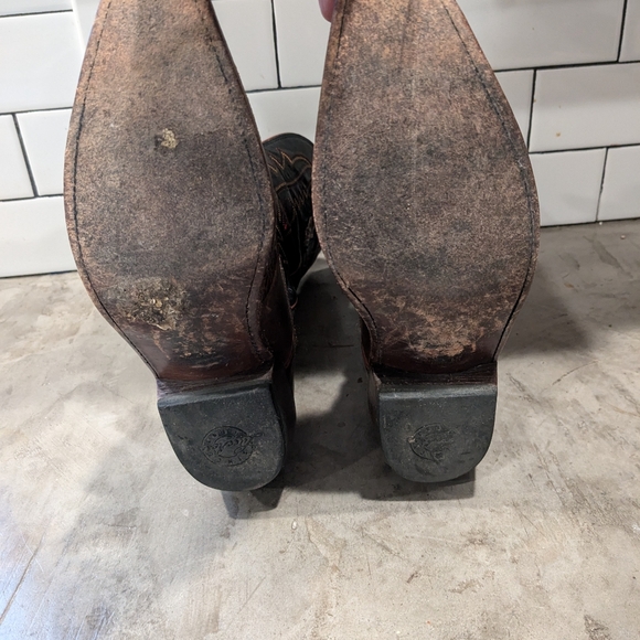 Lucchese Caimen Snip Toe Boots Women's 7.5 - Picture 7 of 7